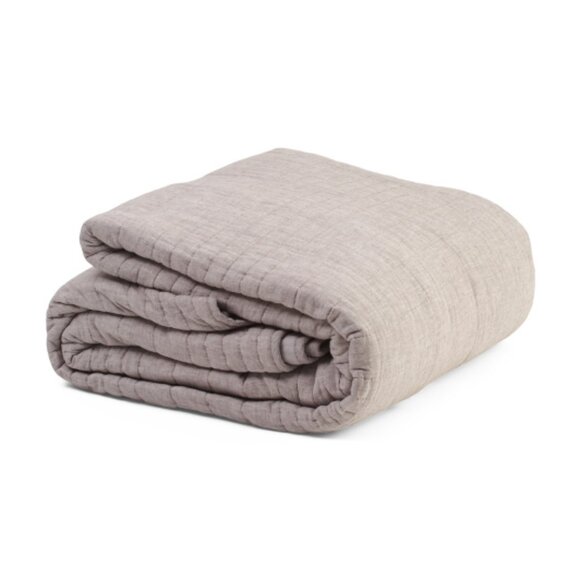 TAHARI HOME Linen Blend Quilt Set - Picture 2 of 2